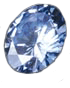 Round diamond from ashes Diamond made from ashes, round and blue in brilliant cut