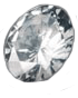 Small white diamond Small round cut cremation diamond made from human ashes or pet's hair