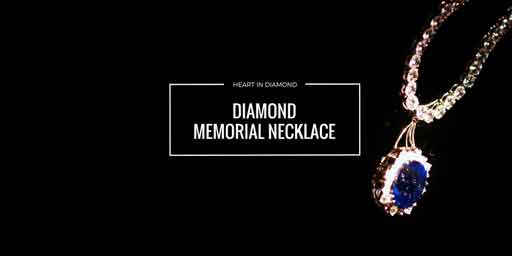 diamond cremation necklace