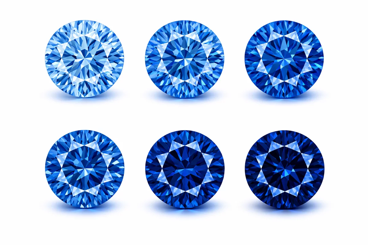 Examples of the Heart In Diamond blue tint range